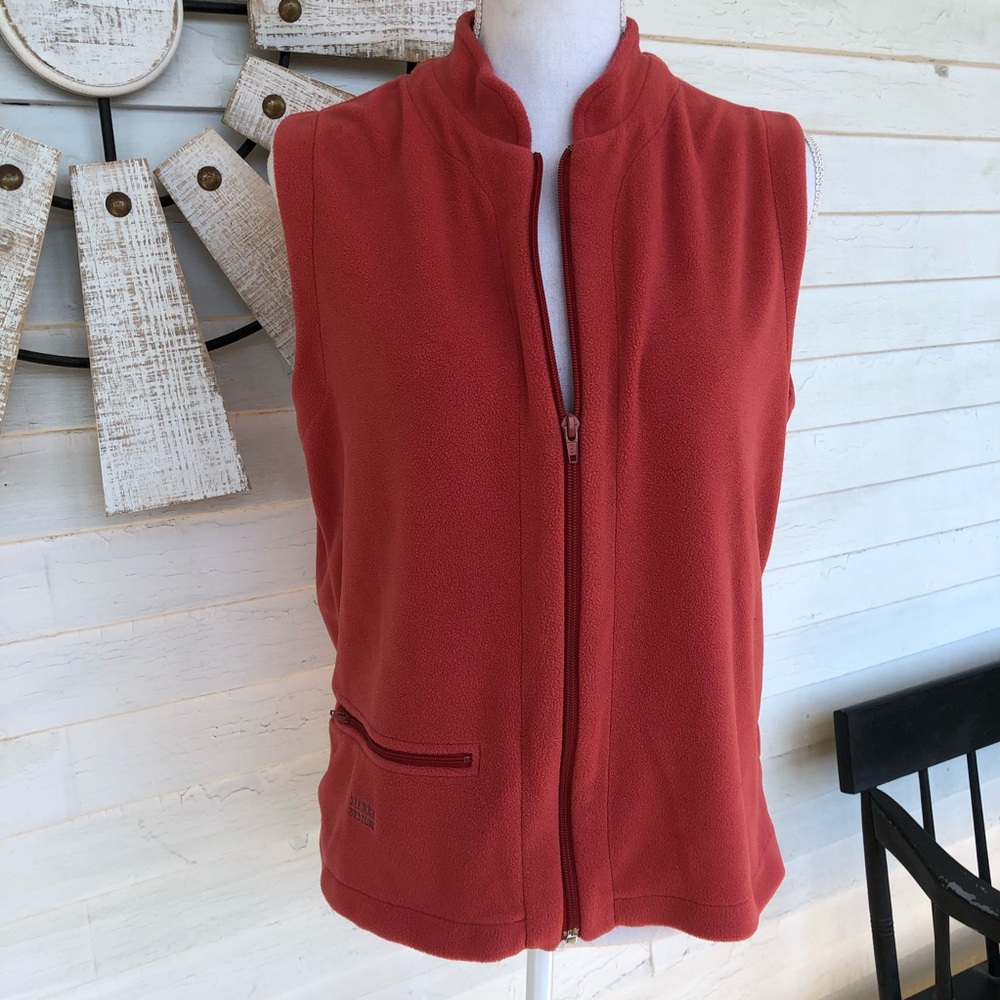 Sierra Designs Warm Fleece Vest in Strawberry Red